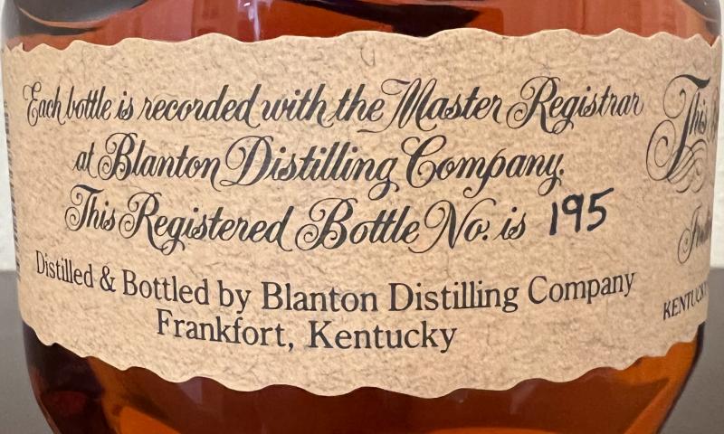 Blanton's The Original - Ratings and reviews - Whiskybase