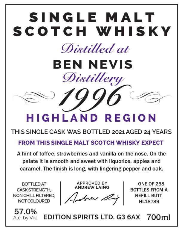 Ben Nevis 1996 ED - Ratings and reviews - Whiskybase