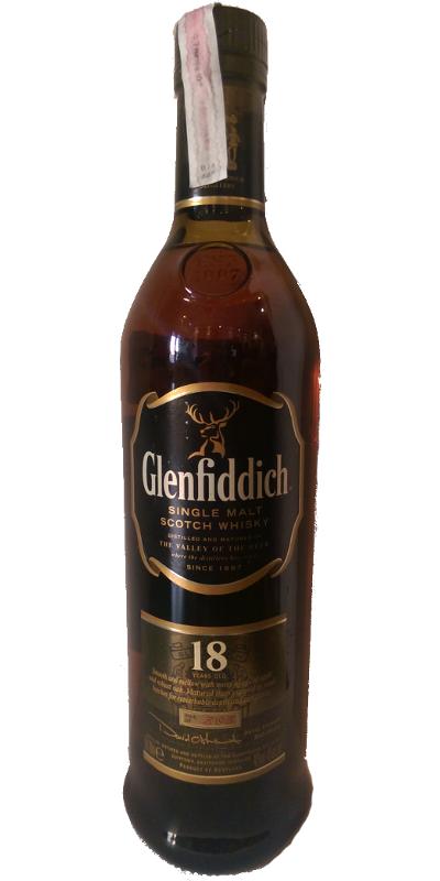 Glenfiddich 18yo Matured In Small Batches Bourbon & Oloroso Sherry Casks 40% 700ml