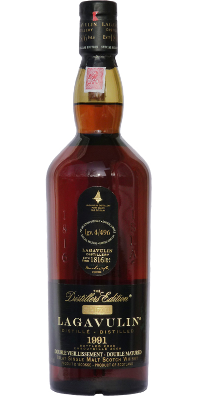 Lagavulin 1991 The Distillers Edition Double matured in Pedro Ximenez Sherry Wood 43% 750ml