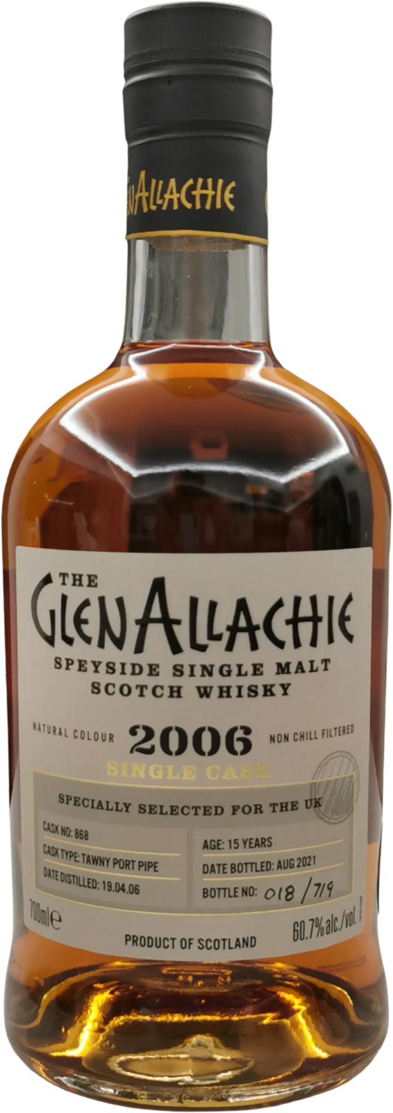 Glenallachie 2006 Tawny Port Pipe UK exclusive 60.7% 700ml