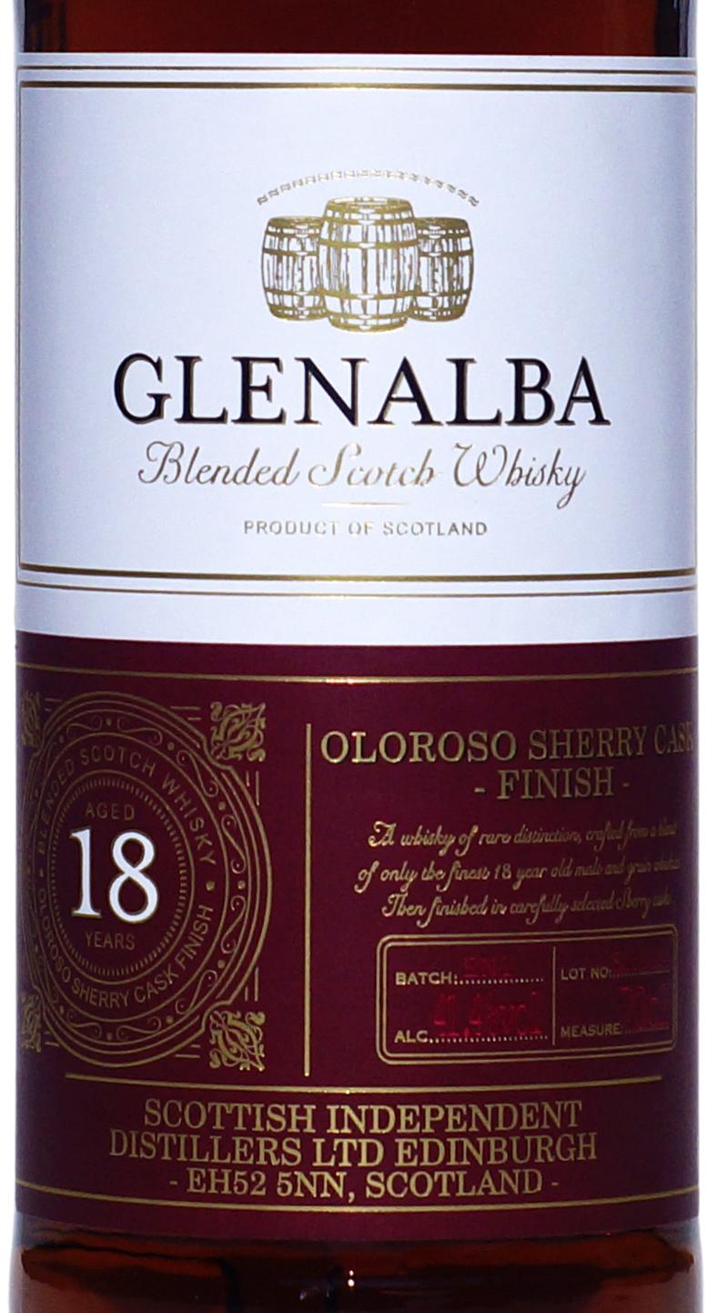 Glenalba 18-year-old TSID - Ratings reviews and Whiskybase 