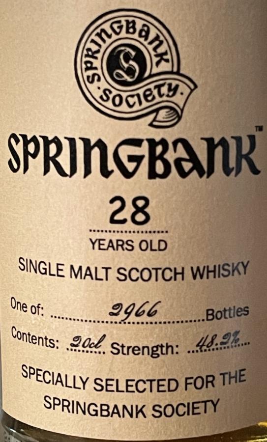Springbank 28-year-old