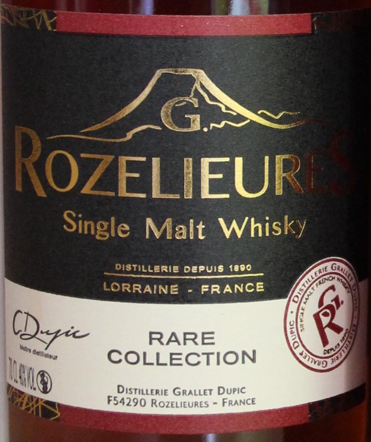 G. Rozelieures Rare Collection - Ratings And Reviews - Whiskybase