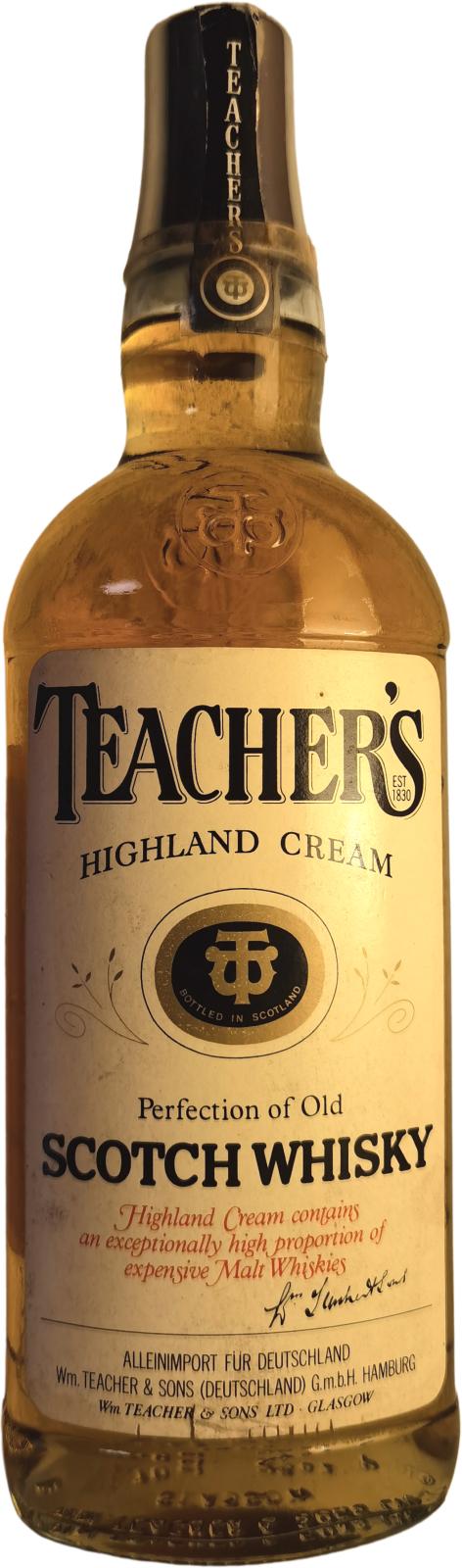 Teacher's Highland Cream Alleinimport fur Deutschland 40% 700ml