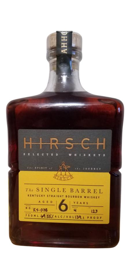 Hirsch 6yo Charred New American Oak Total Wine 69.55% 750ml