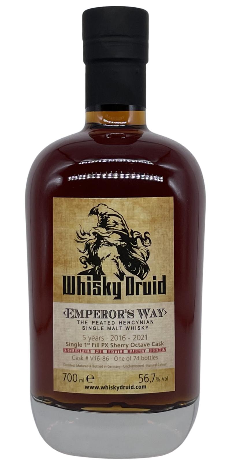 Emperor's Way 2016 WhDr 1st Fill PX Sherry Octave Bottle Market Bremen 56.7% 700ml