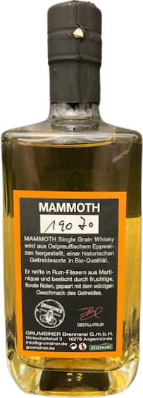 Grumsiner Mammoth - Single Grain Whisky