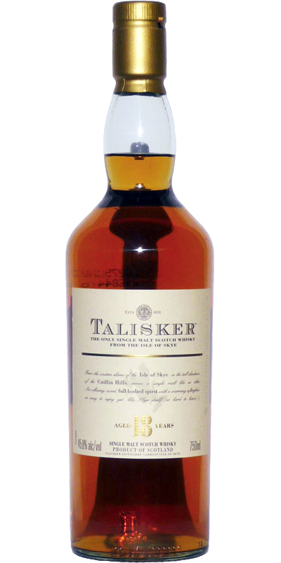 Talisker 18yo The Only Single Malt Scotch Whisky From the Isle of Skye 45.8% 750ml