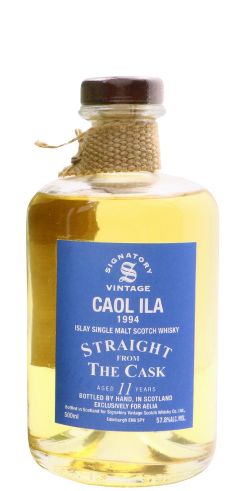 Caol Ila 1994 SV Straight from the Cask Hogshead LMDW for Aelia 57.8% 500ml