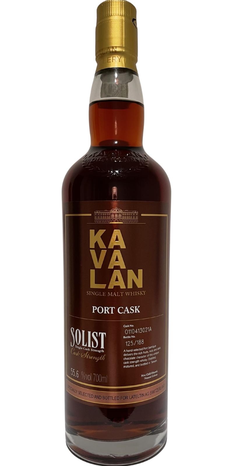 Kavalan Solist Port Barrique Lateltin AG Switzerland 55.6% 700ml