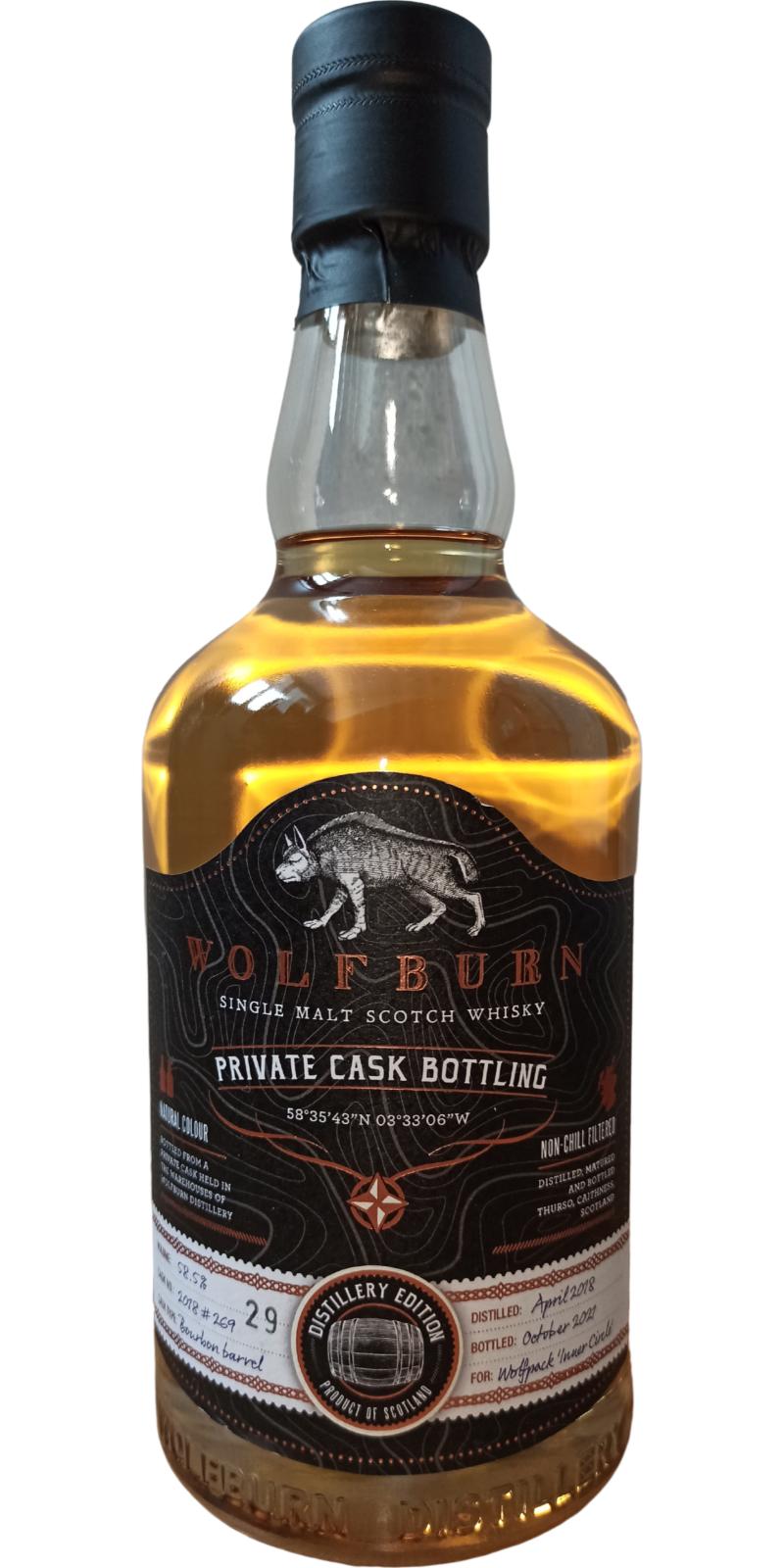 Wolfburn 2018 Bourbon barrel 58.5% 700ml