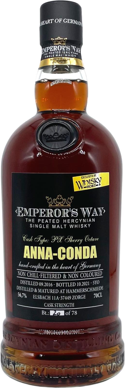Emperor's Way 2016 PX Sherry Octave Whiskyhort 56.7% 700ml