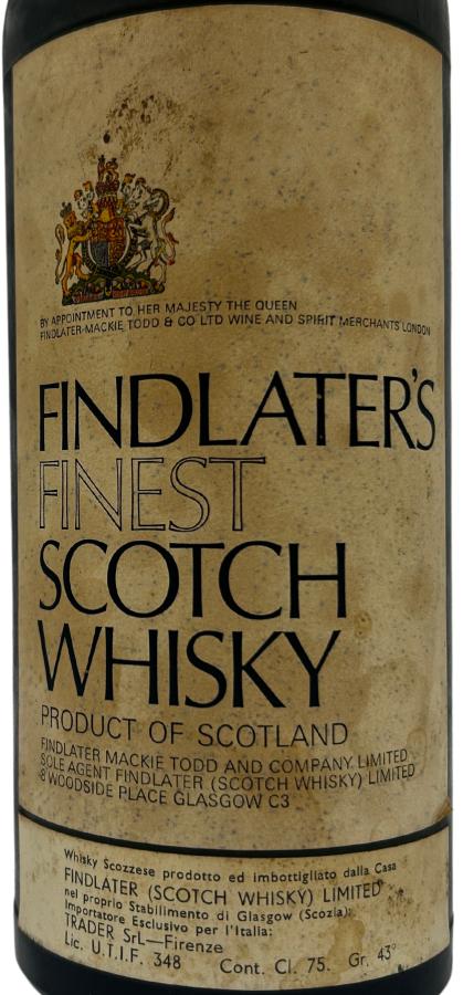 Findlater's 05-year-old - Ratings and reviews - Whiskybase