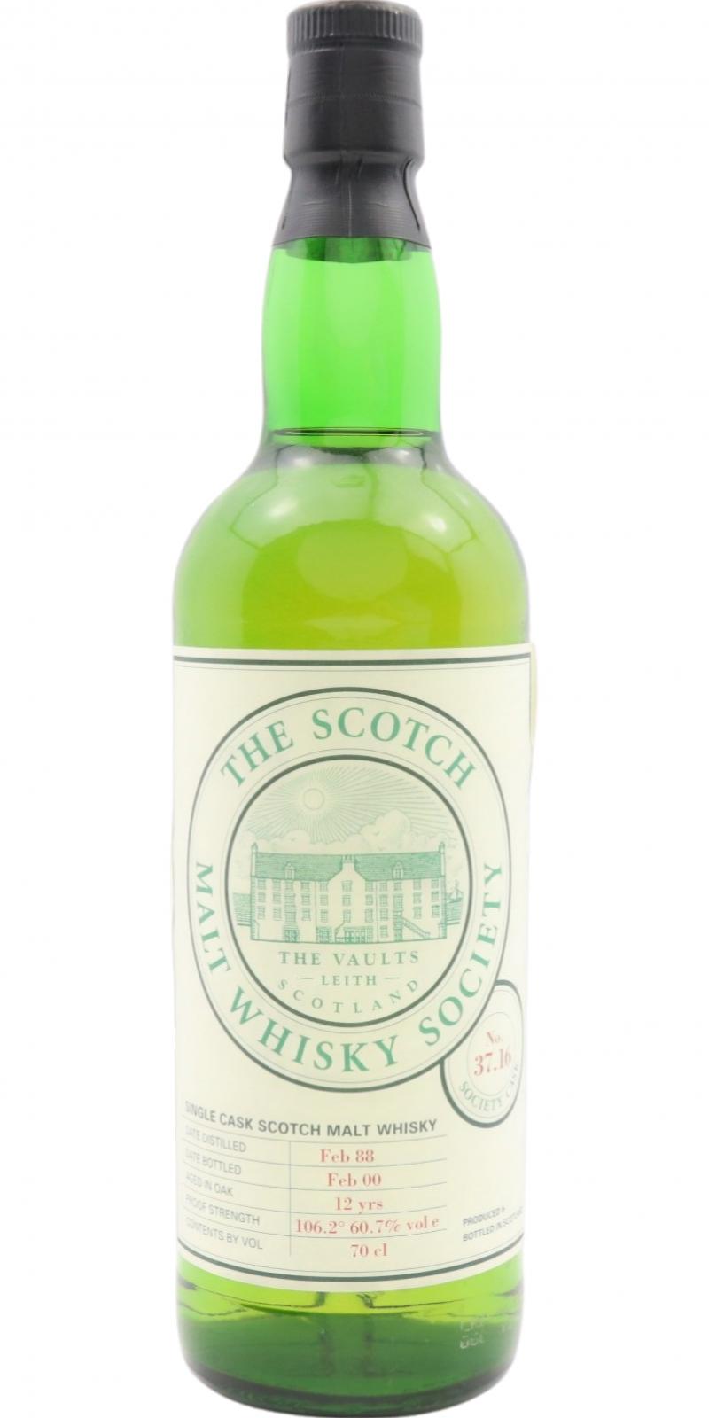 Cragganmore 1988 SMWS 37.16 Wet leather and pot-pouri 60.7% 700ml