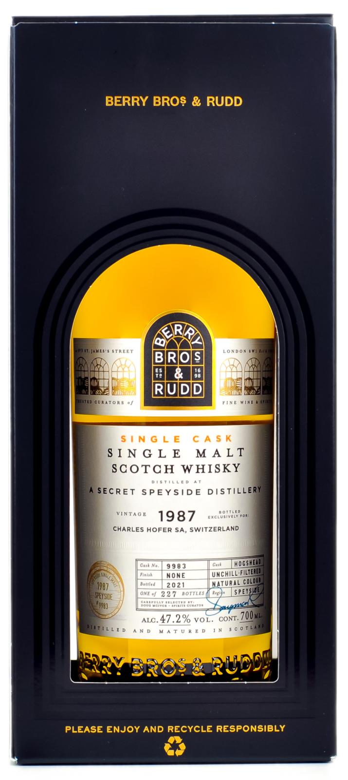 Secret Speyside Distillery 1987 BR - Ratings and reviews - Whiskybase