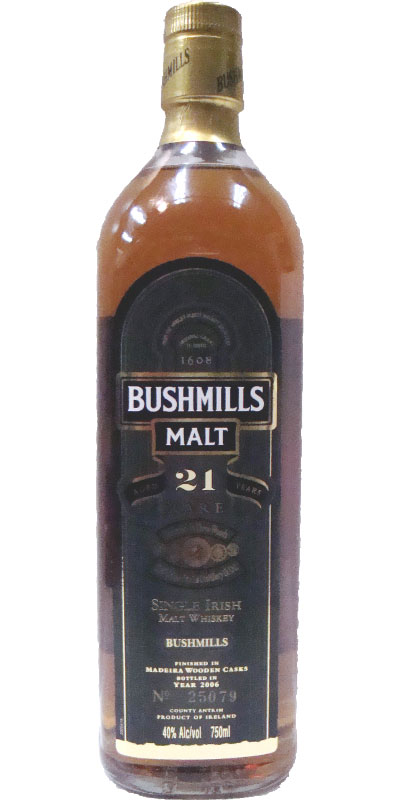 Bushmills 21yo Oloroso Bourbon & Madeira Casks 40% 750ml
