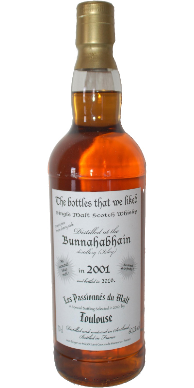Bunnahabhain 2001 JB The bottles that we liked by Les Passionnes du Malt Fresh Sherry Cask 60.2% 700ml