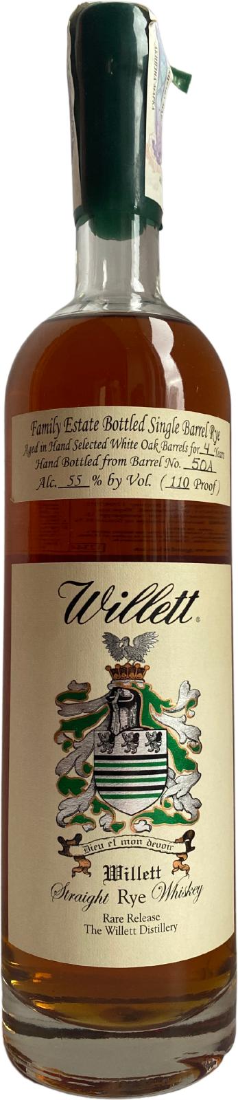 Willett 4yo White Oak Barrel 55% 750ml