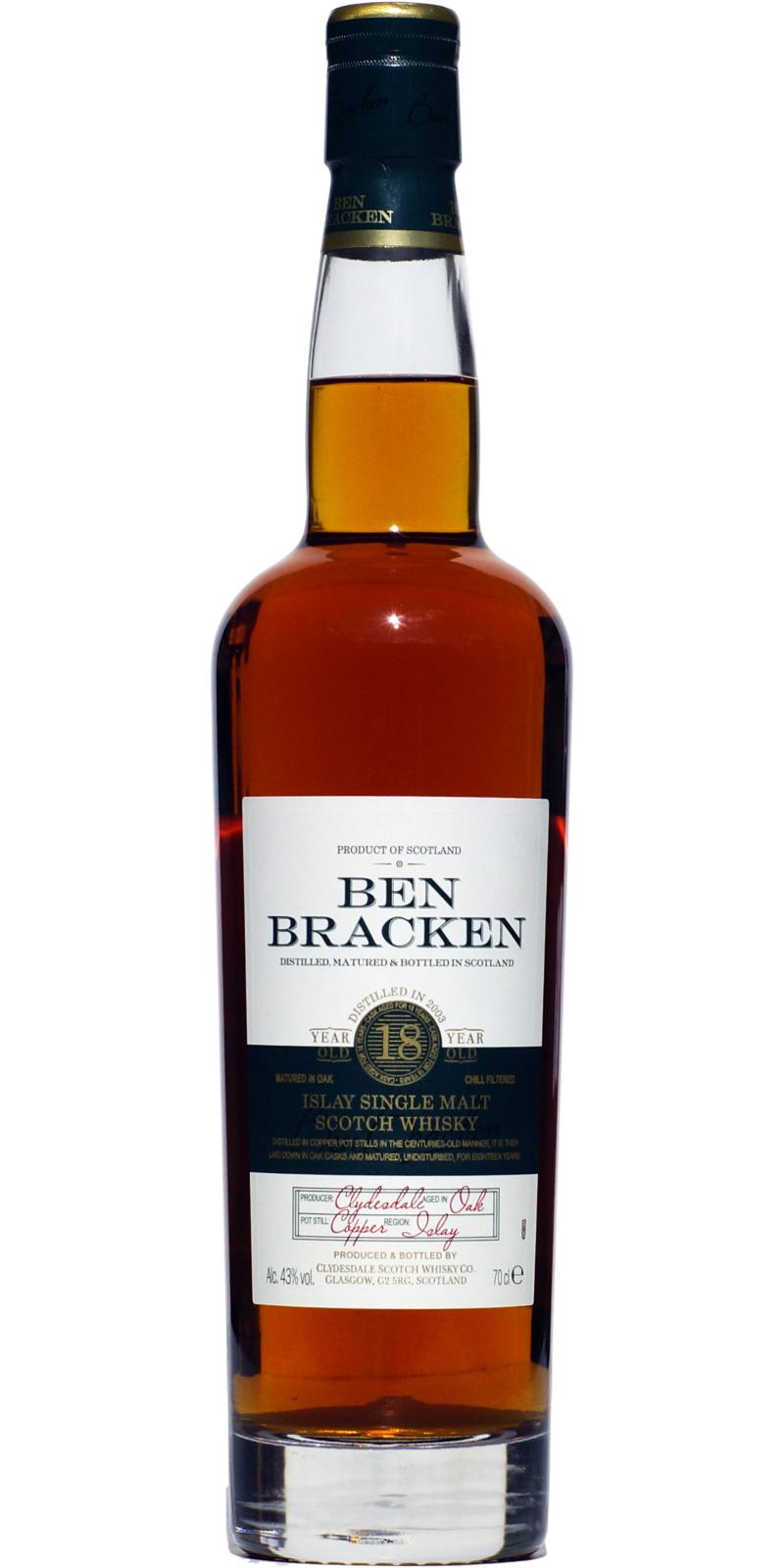Ben Bracken 18-year-old Cd - Ratings and reviews - Whiskybase