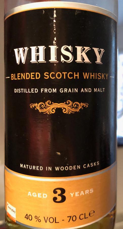 Whisky 3yo Blended Scotch Whisky Colruyt group Belgium 40% 700ml