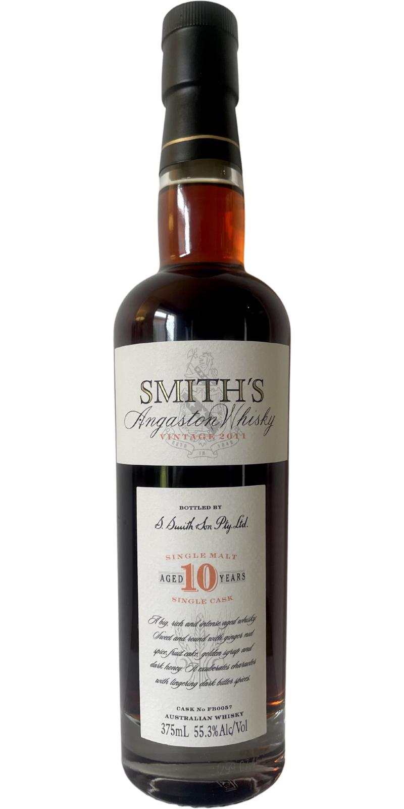Smith's Angaston Whisky 10yo Muscadelle Sweet White 55.3% 375ml