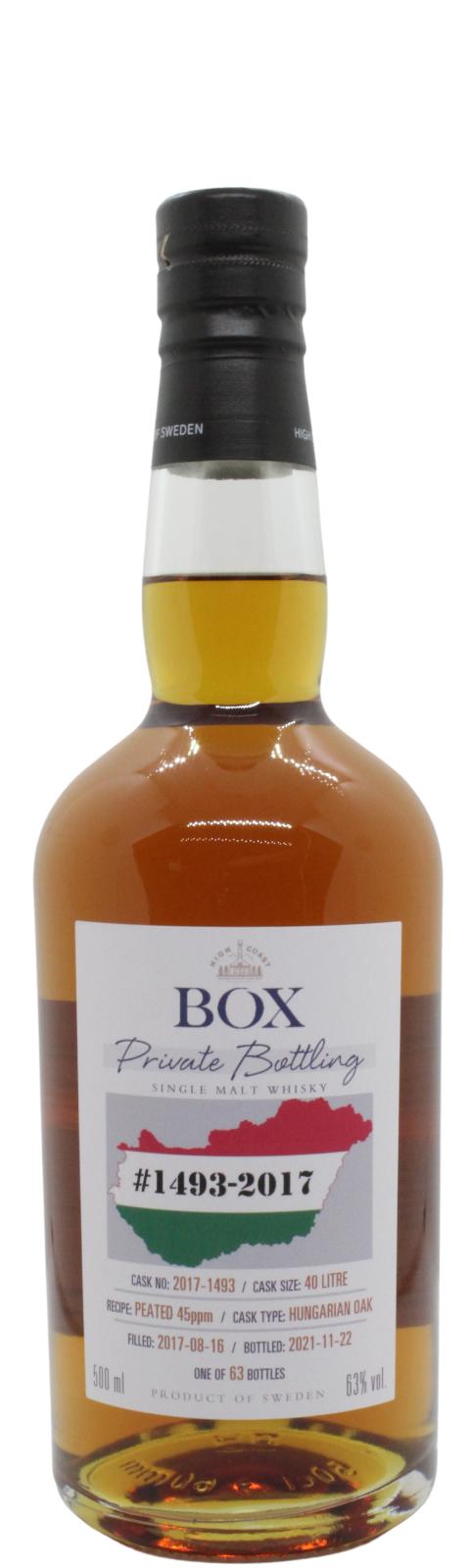 Box 2017 WSla Hungarian Oak Whiskyklubben Slainte 63% 500ml