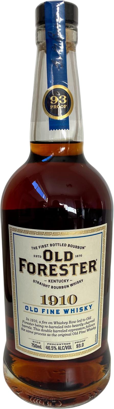 Old Forester 1910 Old Fine Kentucky Straight Bourbon Whiskey - The Wine  Country