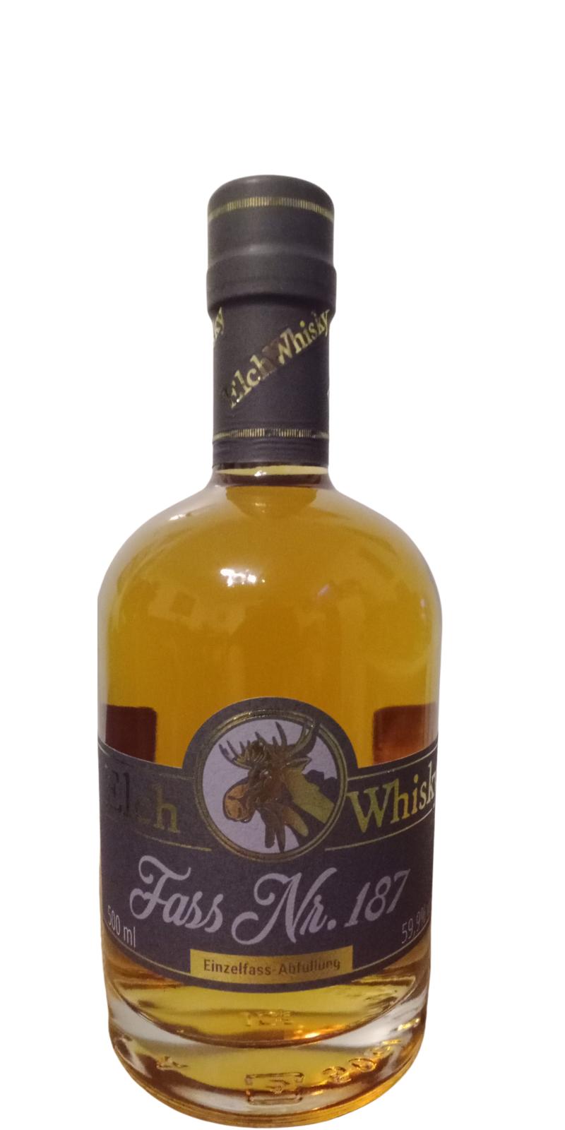Elch Whisky Fass Nr. 187 Aprikosen Brandy Finish 59.9% 500ml