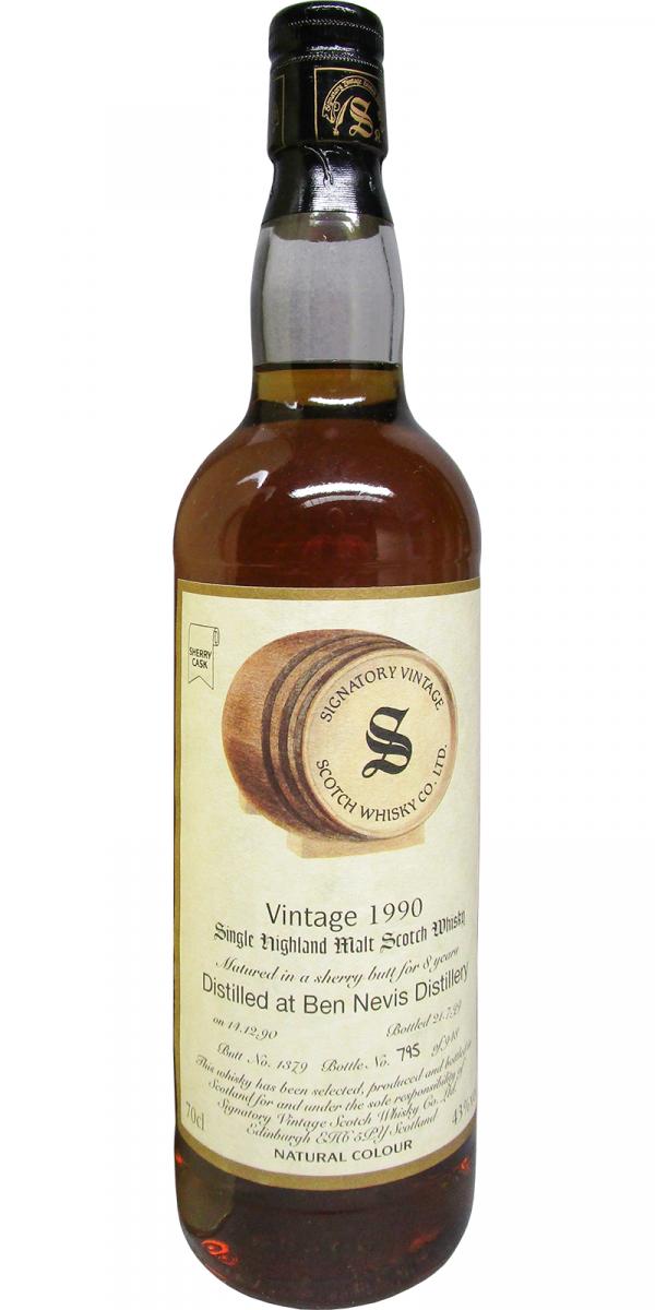 Ben Nevis 1990 SV Vintage Collection Sherry Butt #1379 43% 700ml