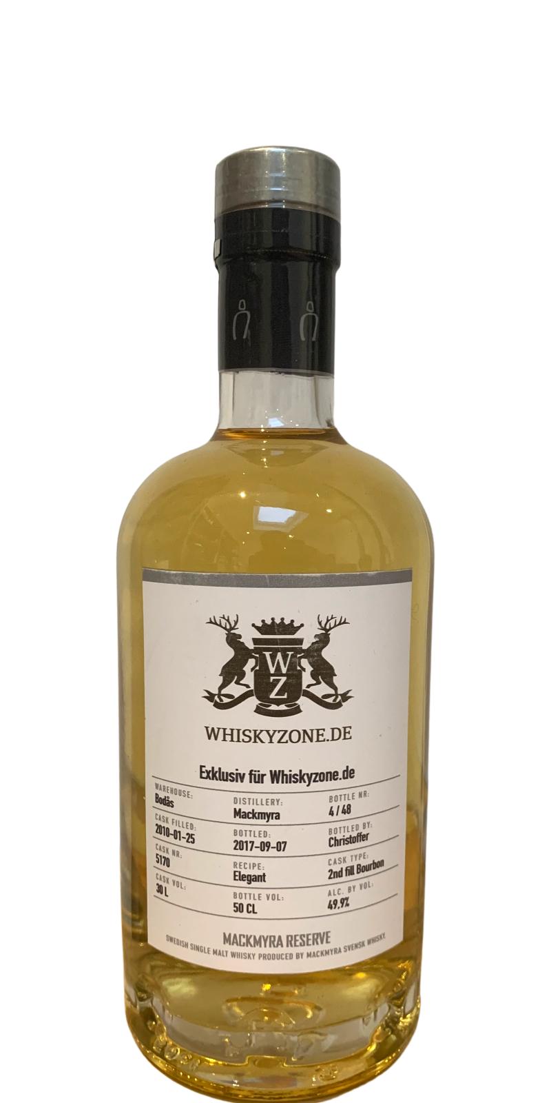 Mackmyra 2010 2nd Fill Bourbon Whiskyzone.de 49.9% 500ml