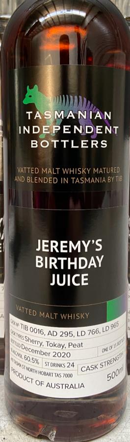 Tasmanian Independent Bottlers Vatted Malt Whisky TmIB