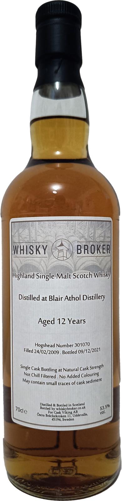 Blair Athol 2009 WhB Bourbon Cask Viking 53.5% 700ml