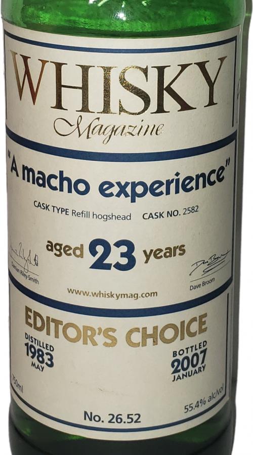 Clynelish 1983 SMWS 26.52 Whisky Magazine Editors Choice Refill Hogshead 2582 55.4% 700ml