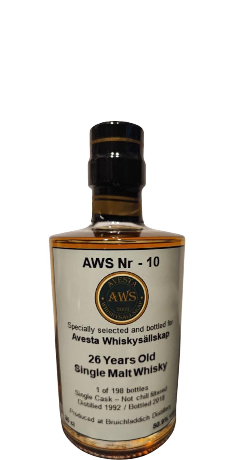 Bruichladdich 1992 UD Avesta whiskysallskap 50.9% 350ml