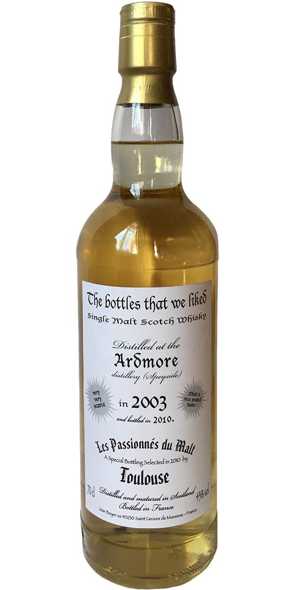 Ardmore 2003 JB The bottles that we liked by Les Passionnes du Malt 43% 700ml