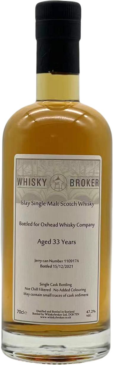 Islay Single Malt Scotch Whisky 33yo WhB Ex-Bourbon Oxhead Whisky Company 47.2% 700ml