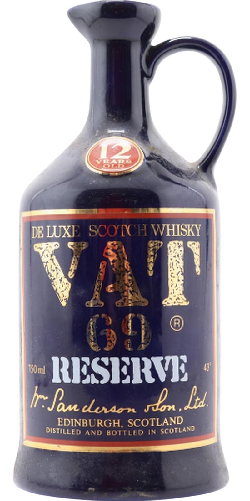 VAT 69 Reserve - Ratings and reviews - Whiskybase