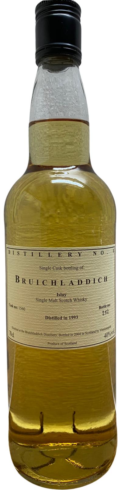 Bruichladdich 1993 Vnmp Distillery 8 40% 700ml
