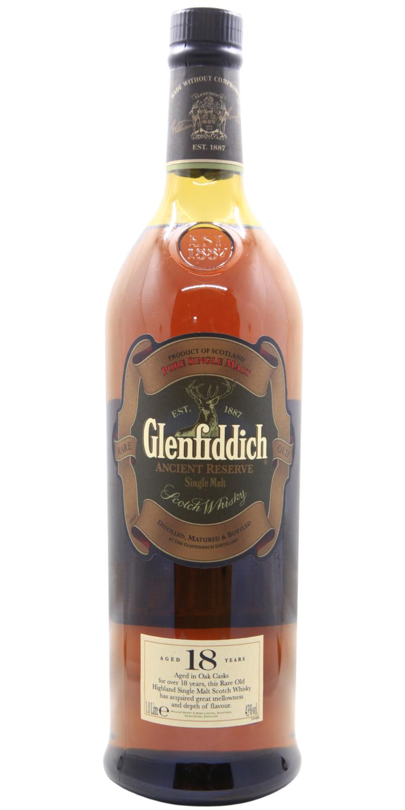 Glenfiddich 18yo Ancient Reserve Oloroso Sherry And Traditional Bourbon Casks 43% 1000ml