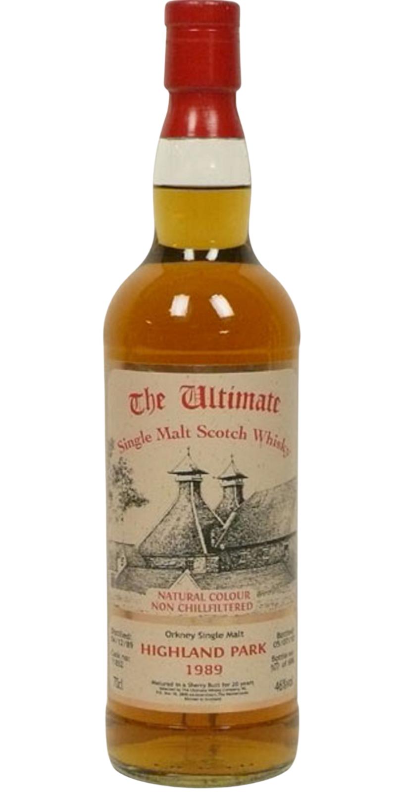 Highland Park 1989 vW The Ultimate Sherry Butt 11852 46% 700ml