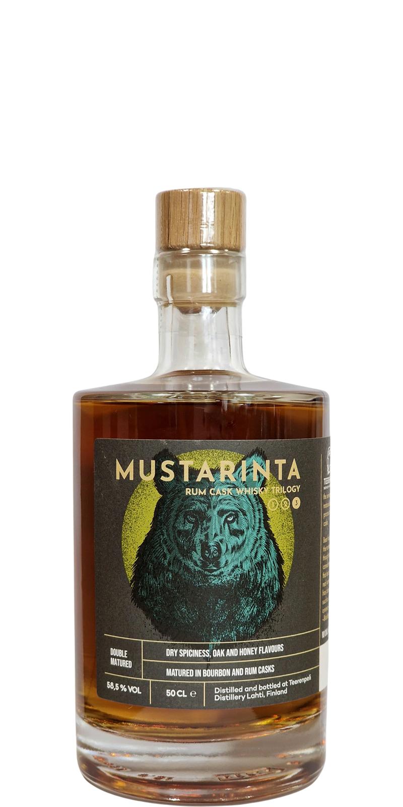 Teerenpeli Mustarinta Bourbon Rum Cask 58.5% 500ml