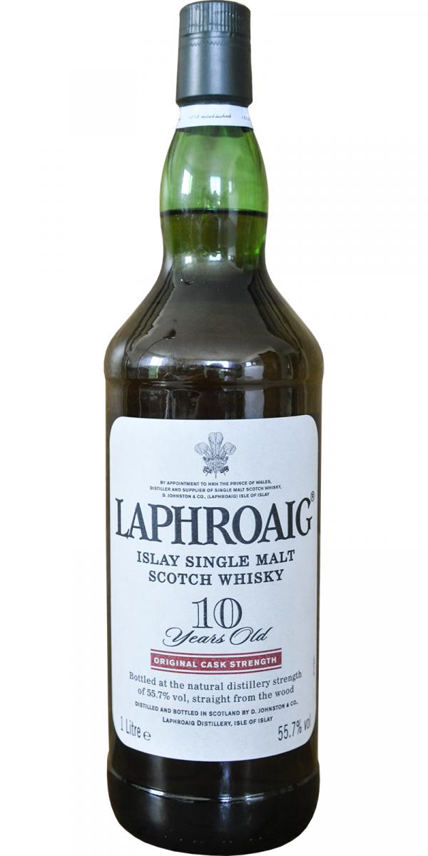 Laphroaig 10 Years Old - Original Cask Strength 55.7% - 1 liter - World  Wine & Whisky