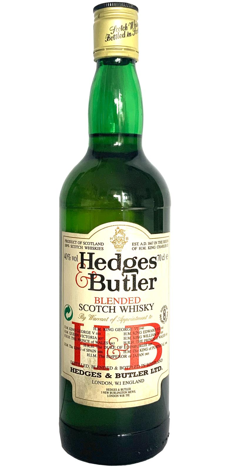 Hedges & Butler Blended Scotch Whisky 40% 700ml