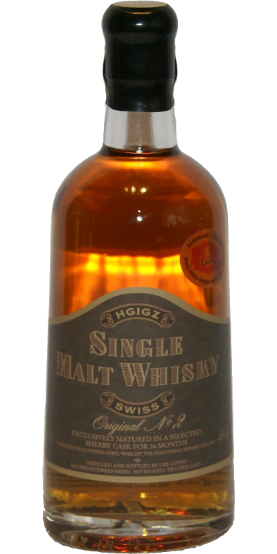 Luthy Wyna Whisky Hgigz Handel Gewerbe Industrie Gontenschwil Zetzwil Sherry Cask 43% 500ml