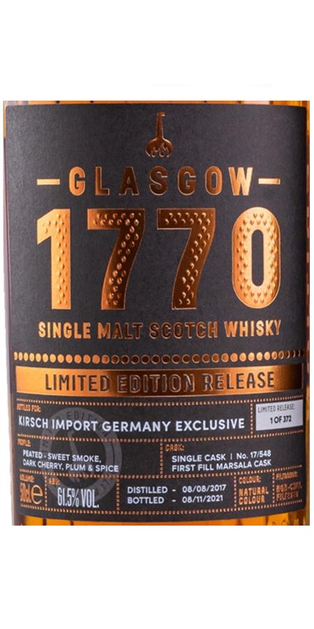 1770 2017 - Glasgow Single Malt
