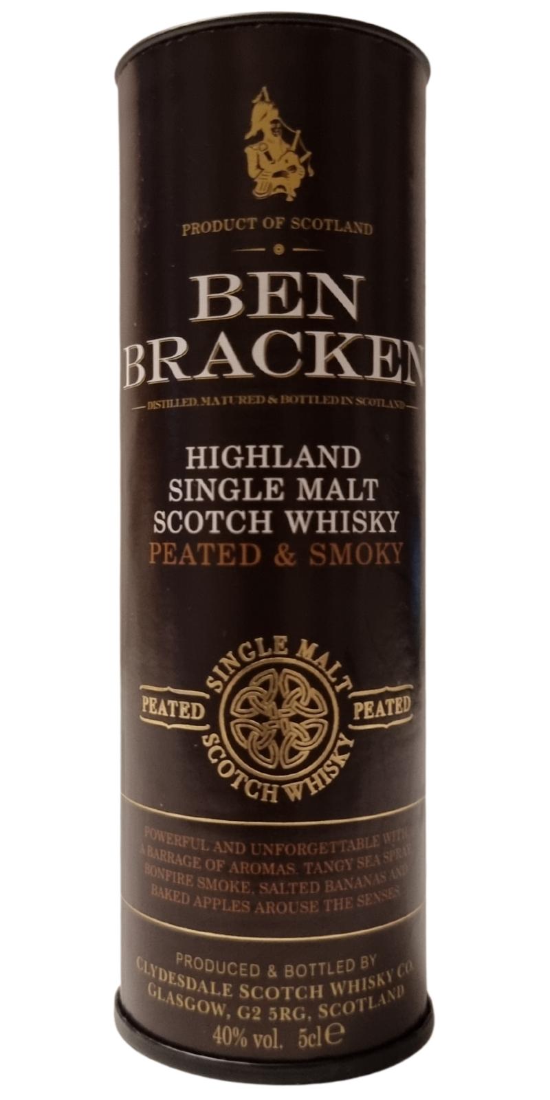 - Peated - Whiskybase reviews Ben and Cd Bracken Ratings Smoky &