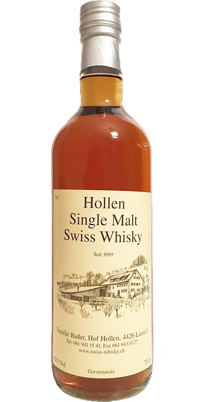 Hollen Single Grain Baselbieter Weizen Chardonnay Cask 42% 700ml