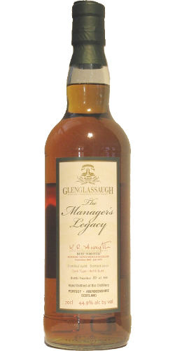 Glenglassaugh 1968 - The Manager's Legacy
