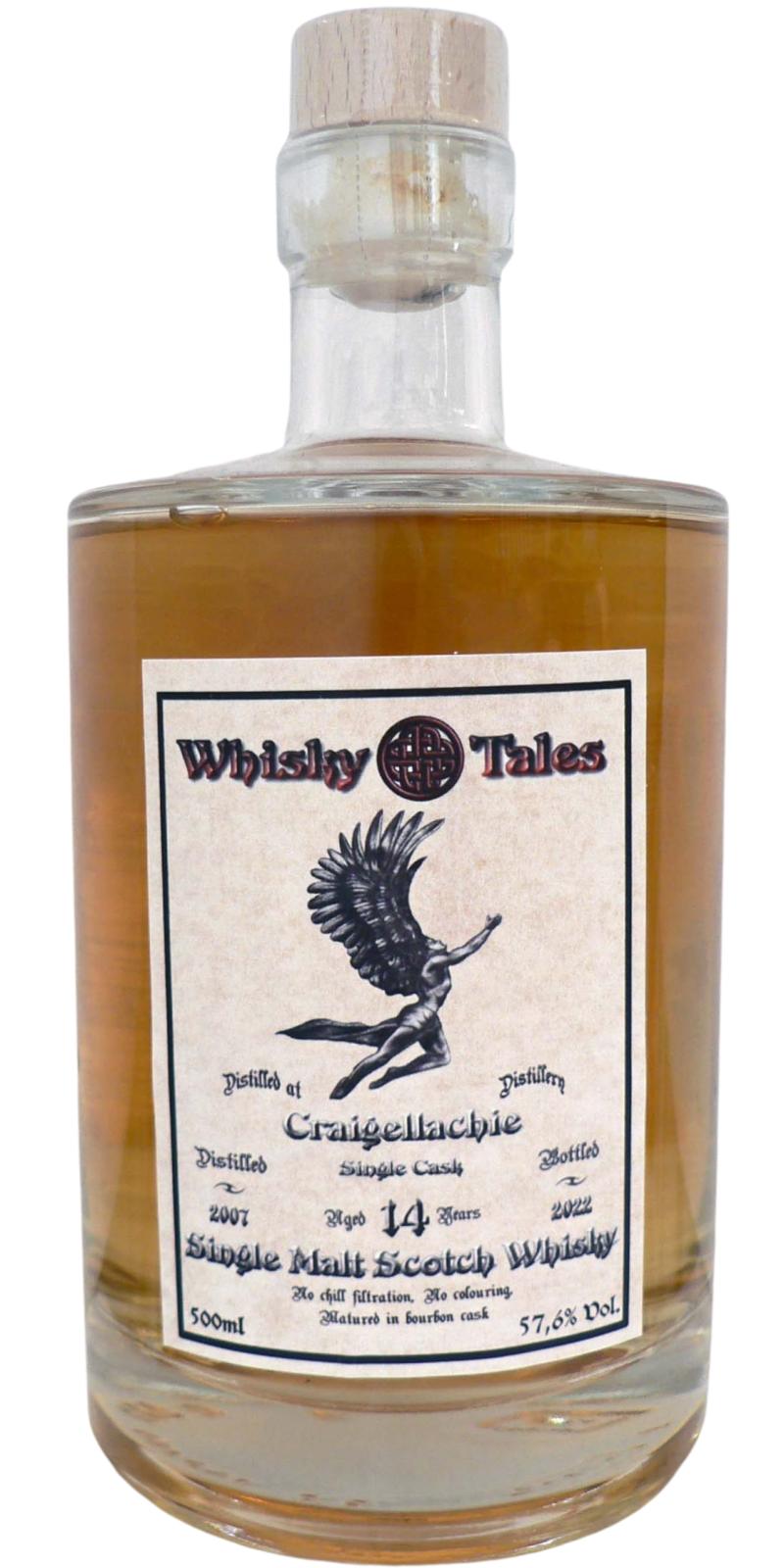 Craigellachie 2007 WT Bourbon 57.6% 500ml